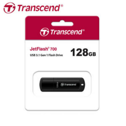Transcend JetFlash 700 128GB USB 3.1 Black Pen Drive